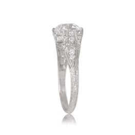 Art Deco Platinum and Diamond Ring Aveyron Ring 10660