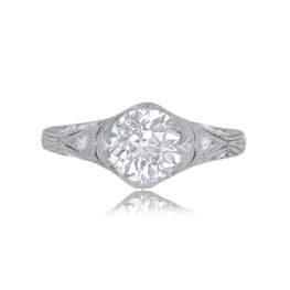 1.58ct Old European Cut Diamond Seville Ring Top View 11863