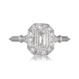 Emerald Cut Diamond and Platinum Ring - Berkshire Ring