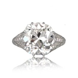 Antique 6 carat Art Deco Diamond Engagement Ring Nantes TV 12197