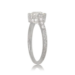 1ct platinum diamond engagement ring