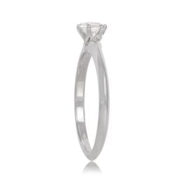 Round Brilliant Cut Diamond Solitaire Tiffany ring Top Side View