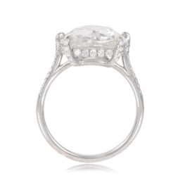 5.87 Carat Rose-Cut diamond and Micro-Pave Ring Norristown Ring 13073