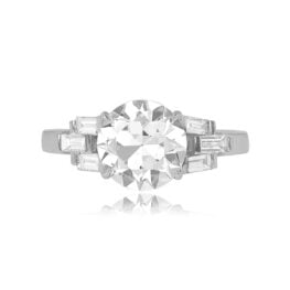 2 carat Old European Cut Diamond Ring Everett Ring 13112