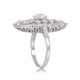 Antique Edwardian Diamond Openwork Ring. Newfield Ring, Circa 1910