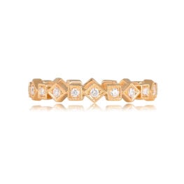 Yellow Gold and Diamond Eternity Band - Salisbury Band