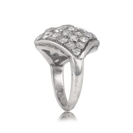 Antique Victorian Dome Shape Mounting Ring - Rideau Ring 13480