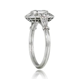 Geometric Diamond Halo Engagement Ring - Tivoli Ring 13524 TSV