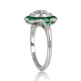 Top Side View 2.06-carat Old European Cut Diamond Ring 13692