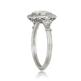 Rose Cut Diamond Platinum Ring - Finchley Ring 13757 TSV