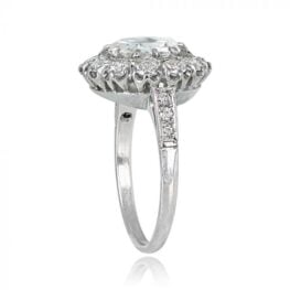 1.22ct Rose Cut Center Diamond Floral Cluster Diamond Halo Ring 13759-TSV-1000PX (1)