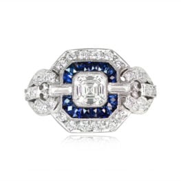 0.50ct Asscher Cut Diamond Engagement Ring - Conestoga Ring 13791 Top View