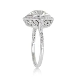 Old European Cut Diamond Ring Shoreham Ring Top View