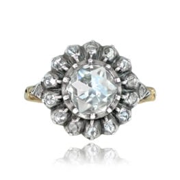 Antique Georgian Floral Motif Ring - Dresden Ring 13831 TV