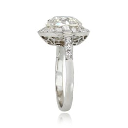 Platinum Mounting Open Work Under Gallery Diamond Engagement Ring 14034-TSV-1000PX