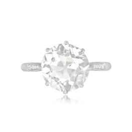 4ct Antique Diamond Ring Beckton Ring Top View 14034