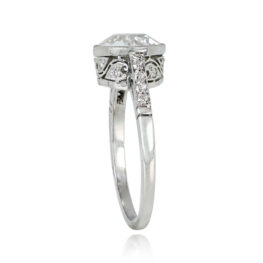 Old European Cut Diamond Leaf-Motif Ring - Scottsboro Ring 14041 TVS