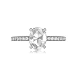 1.05ct Rose-Cut Diamond Platinum Bellingham Ring 14158