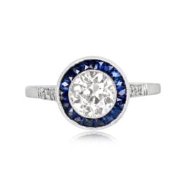 1.02ct Old European Cut Diamond Ring - Leawood Ring 14163 Top View