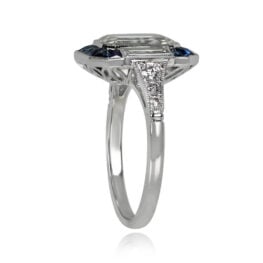 Diamond and Sapphire Halo Engagement Ring - Vanderbilt Ring 14383 TSV