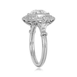 2.29 carat Octagon Halo Old Euro Engagement Ring 14399