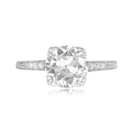 1.64ct Bristow Ring. Circa 1910, Antique, Edwardian Era Top View