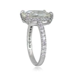Rose Cut Diamond Solitaire Engagement Ring - Columbus Ring 13755 TSV