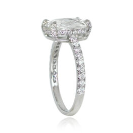 Cushion Rose Cut Diamond Engagement Ring - Seymour Ring 14568 TSV
