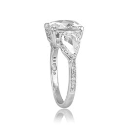 2.00 carat center Rose-Cut Three Stone Kensington Ring 14627
