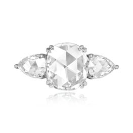 2.00ct Rose-Cut Three Stone Kensington Ring14627