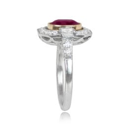 bezel set ruby and diamond ring Sicily ring 14741-TSV-1000PX