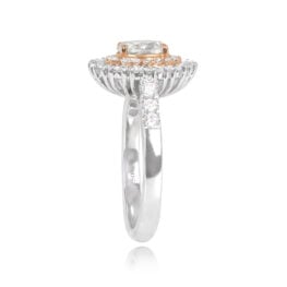 double halo oval cut diamond ring Stockholm ring 14778-TSV-1000PX