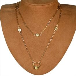 Aldo Cipullo Original Signed 18k Gold Love Necklace 14784 Man