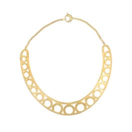 Cipullo 18k Yellow Gold Collar Geometric Design Necklace 14786 SV