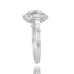 0.89ct Asscher Cut Diamond Engagement Ring - Cannock Ring 14822 TSV