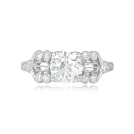 Art Deco 1.06ct Diamond Filigree Ring - Newcastle Ring 14848 Top View