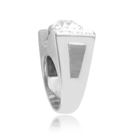 Top Side View Platinum and Diamond Ring Osceola Ring 15132