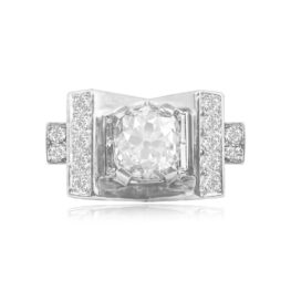 Top View GIA-Certified 3.05 Carat Diamond Ring Osceola Ring 15132