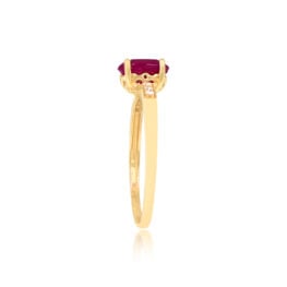 Top Side View 1.00 carat Ruby Engagement Ring Inari Ring 15200