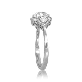 1.20ct center diamond with diamond accents and halo Firestone Ring 15249