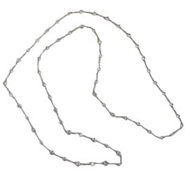 45 inches long diamond by the yard necklace top viiew