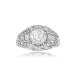 Top Side View Round Brilliant Cut Diamond Ring Whitfield Ring 15330