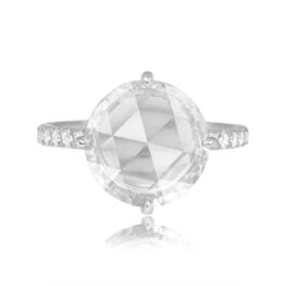 GIA-Certified 2.33ct Rose Cut Diamond Ring Woodville Ring 15458