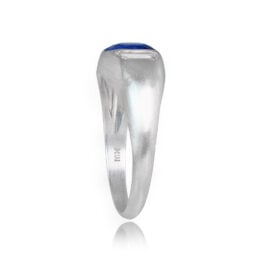 Kashmir Sapphire Ring Vercelli Ring Top Side View