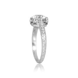 Art Deco 1.56 carat Diamond Engraved Bairoil Ring, Circa 1920 15615