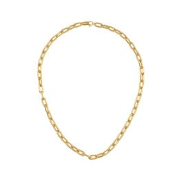 yellow gold link chain necklace