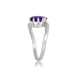 Antique Toi Et Moi designed ring 2.35ct Amethyst Platinum Bradley Ring 15771