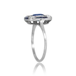 Art Deco Sapphire and Diamond Bosler Ring, Circa 1925 15868