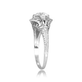 Art Deco era engagement ring Geometric Diamond Hensley Ring, Circa 1925 15962