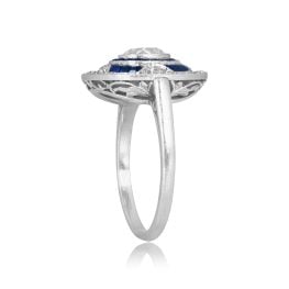 Art Deco era ring Diamond and Sapphire Briscoe Ring, Circa 1920 15976